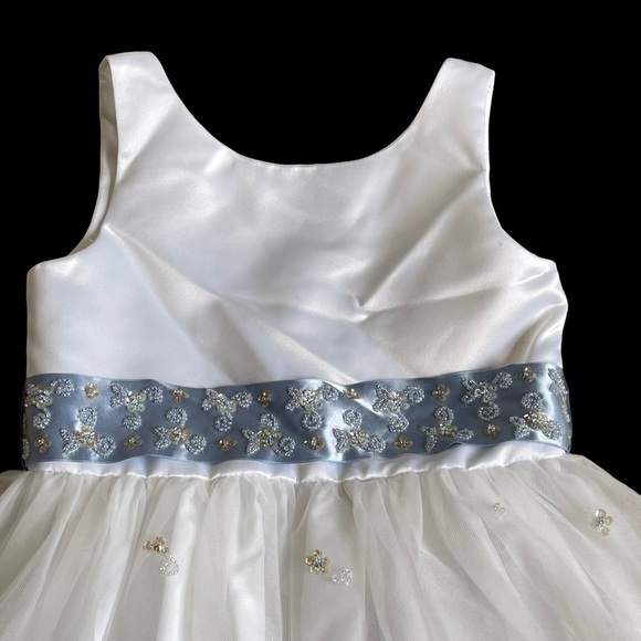 Mori Lee by Madeline Gardner Girls Flower Girl Special Occasion Dress Size 5/6 - Picture 2 of 11